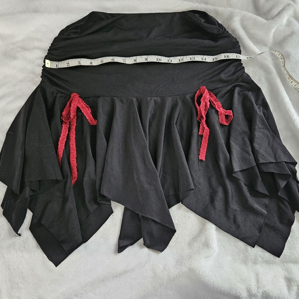 Morbid Threads asymmetrical skirt size XL